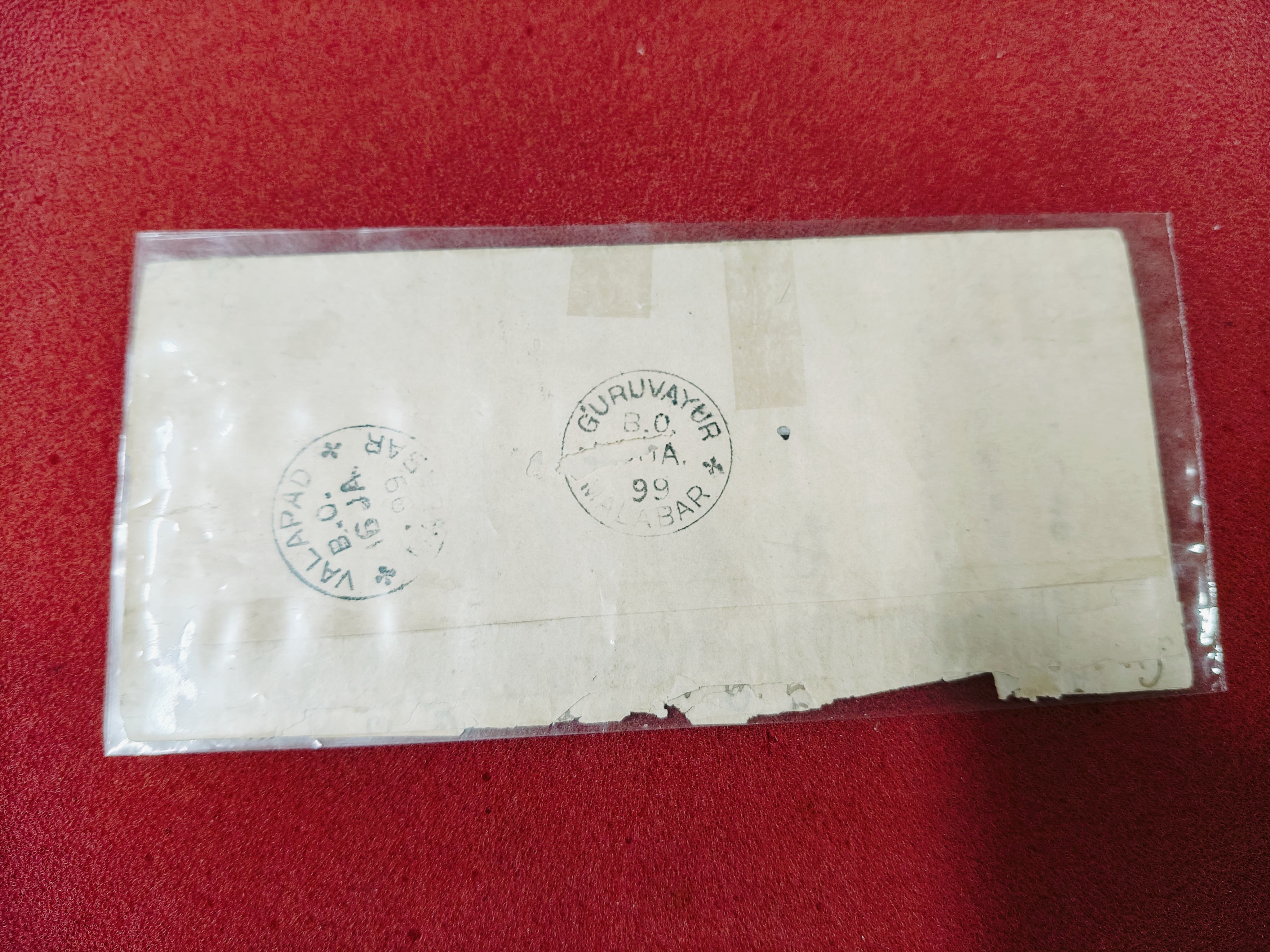 British India half anna stamped cover — photo 2 of 2