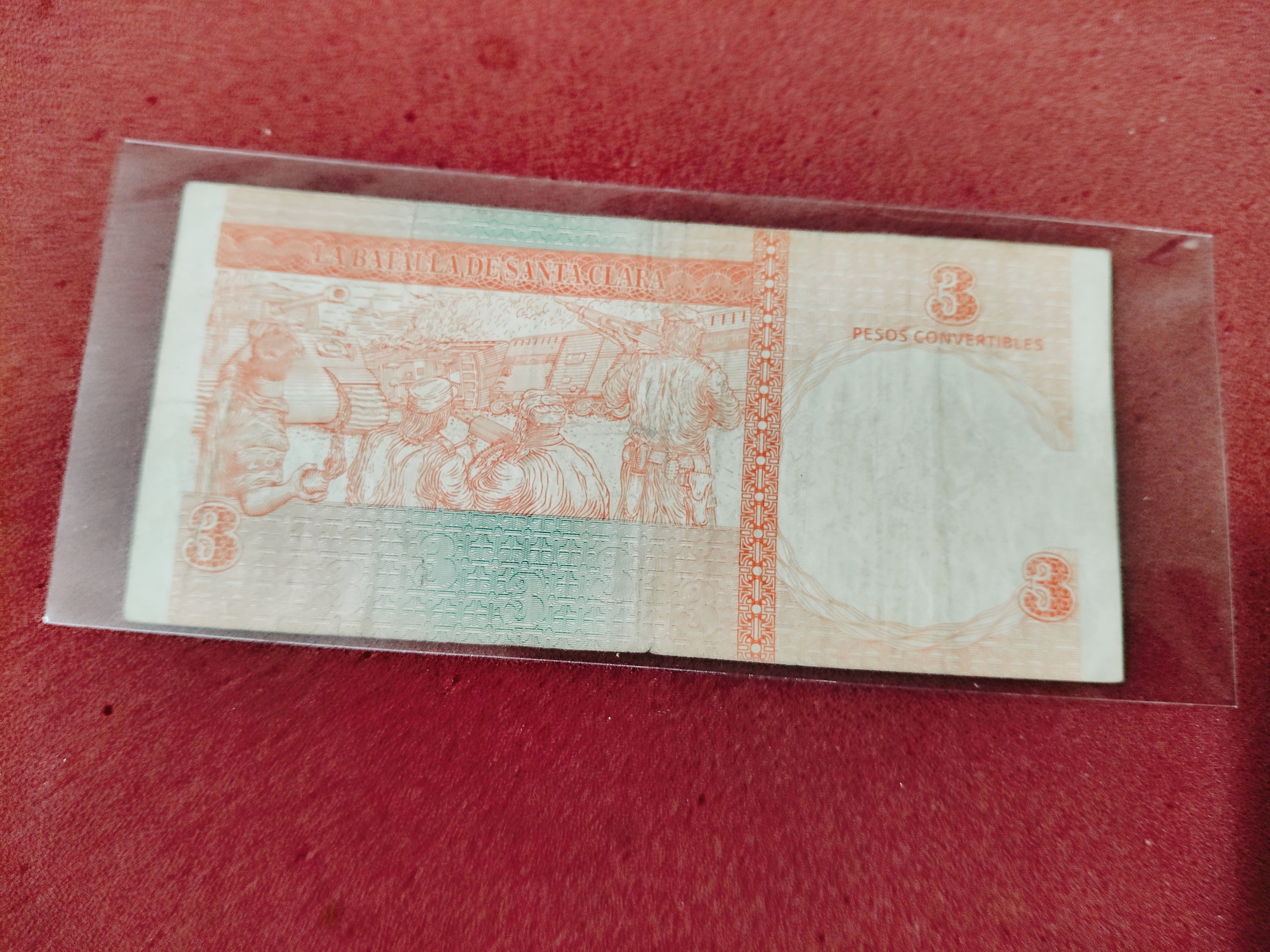 3 Cuban Peso Convertible (CUC) note Hi — photo 2 of 2