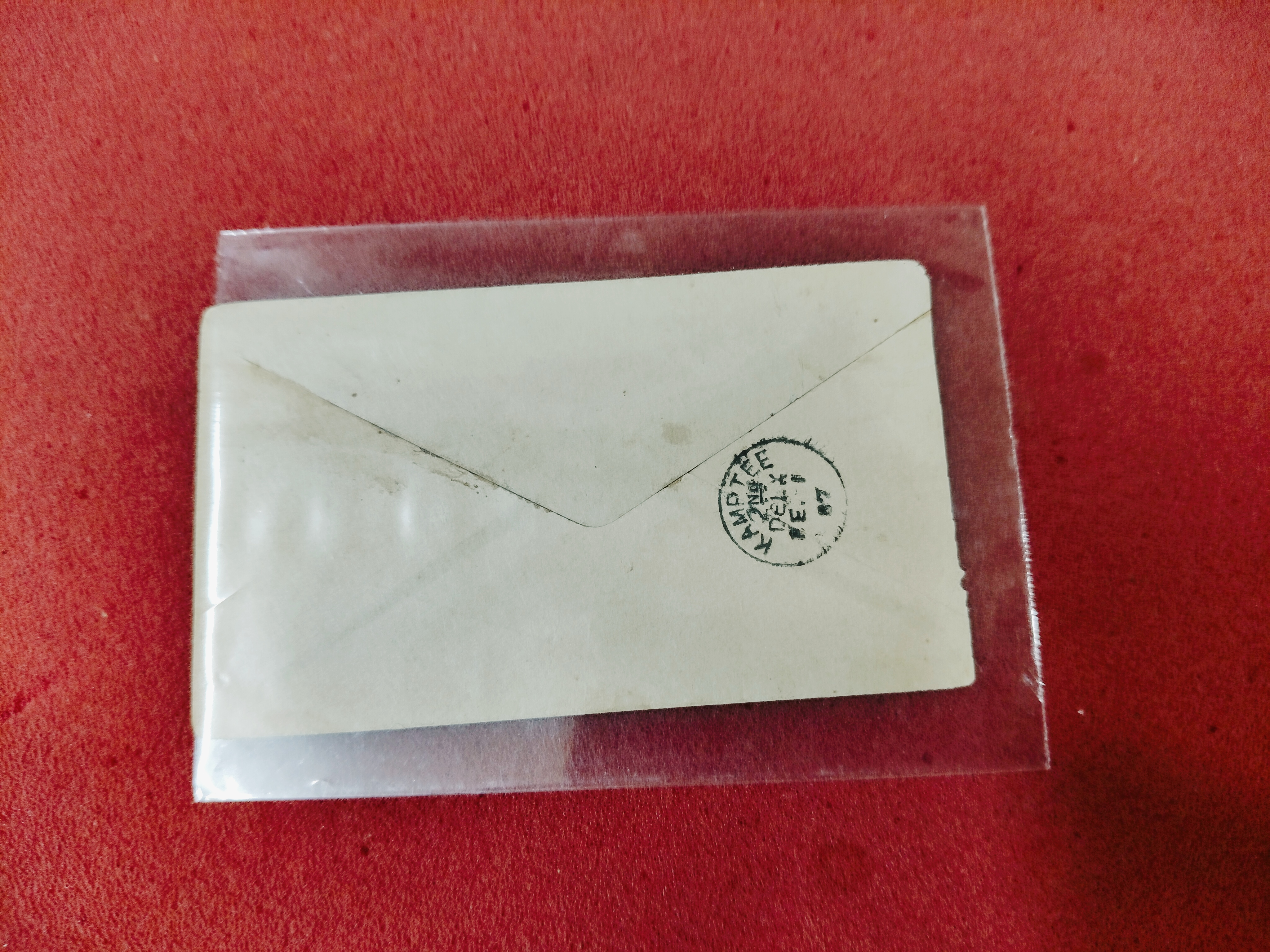 Envelope features a green,Half Anna postage stamp of Queen Victoria. — photo 2 of 2