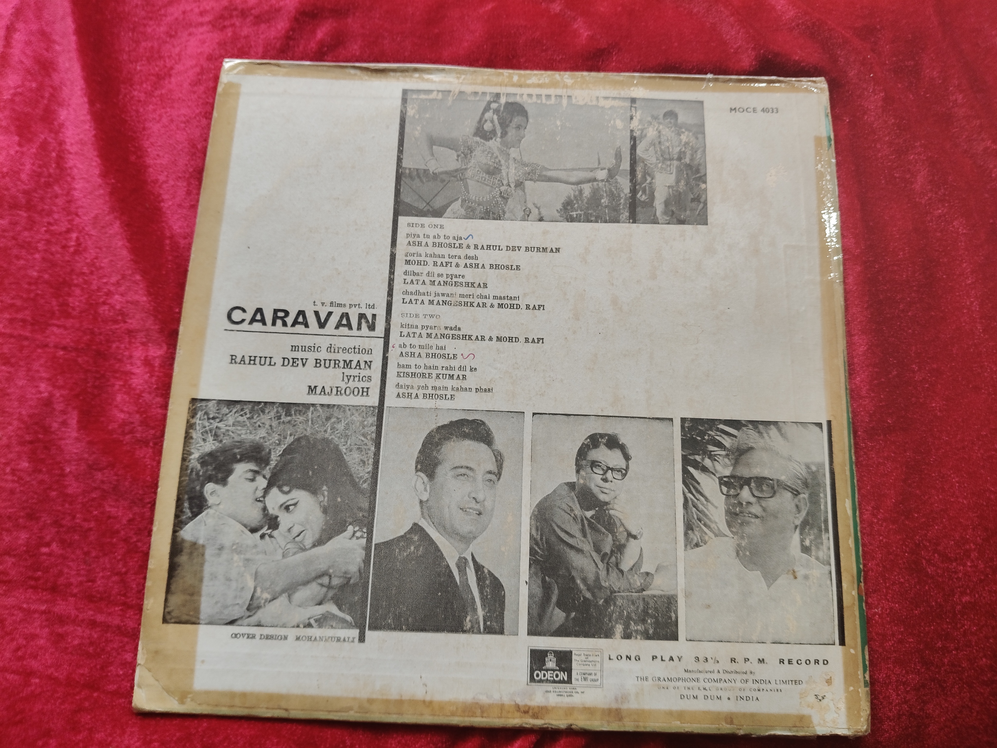 Caravan Hindi LP Vinyl Record By Rahul Dev Burman — photo 2 of 2