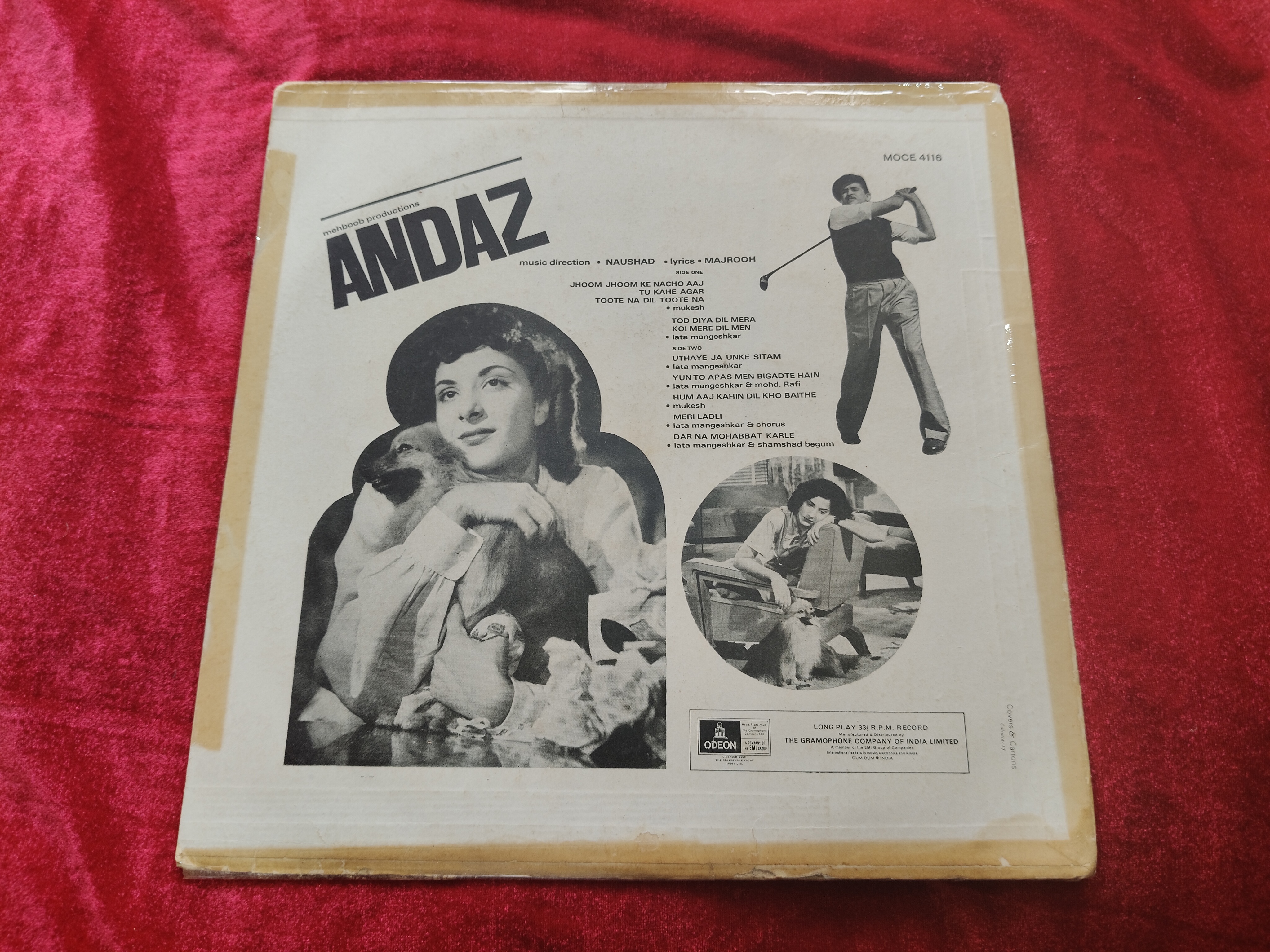 Andaz Hindi vinyl LP record — photo 2 of 2