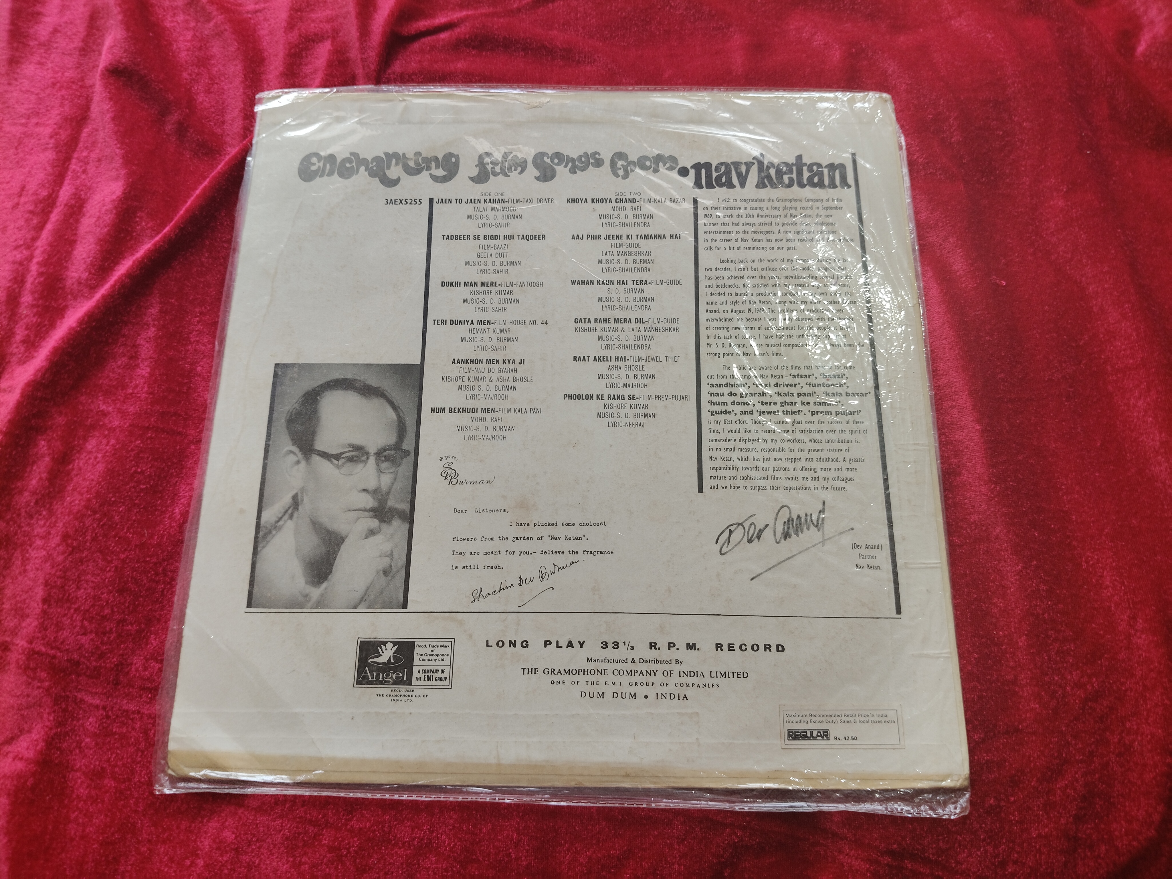 Enchanting Film Songs From Nav Ketan Hindi Non-Filmi LP Vinyl Record — photo 2 of 2