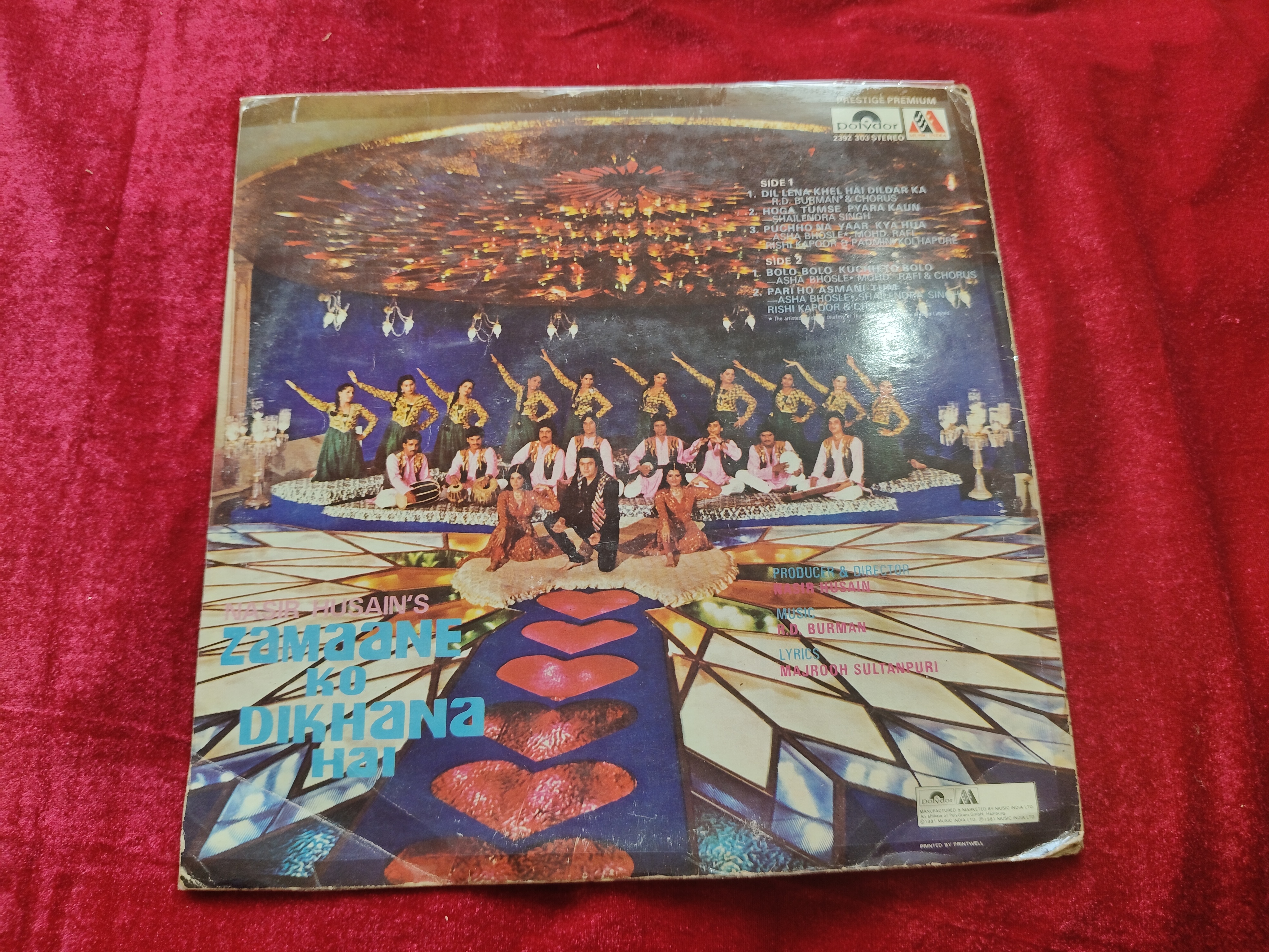 Zamaane Ko Dikhana Hai - R. D. Burman Used Vinyl LP Record — photo 2 of 2
