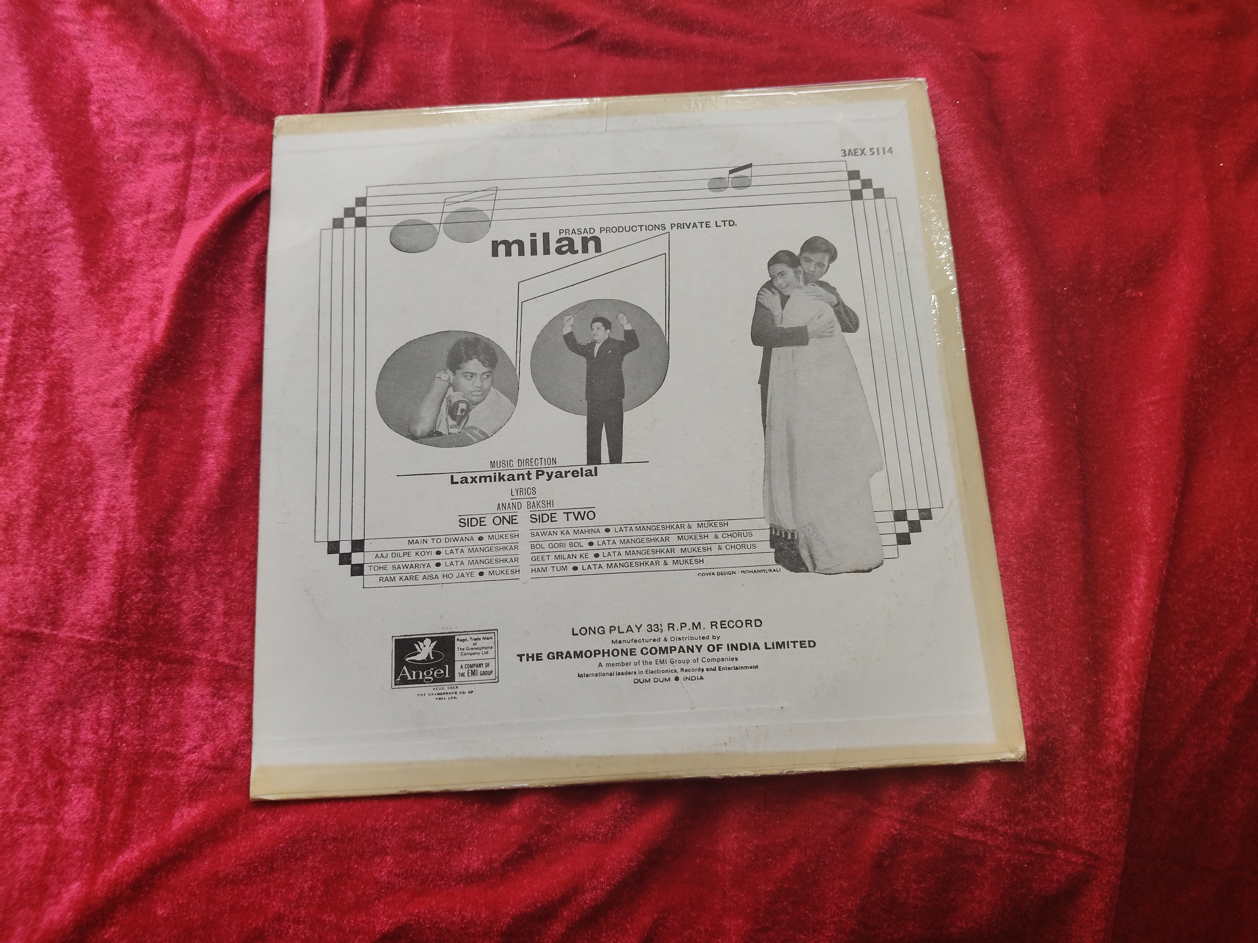 Milan,Laxmikant Pyarelal, Anand Bakshi, Vinyl Record — photo 2 of 2