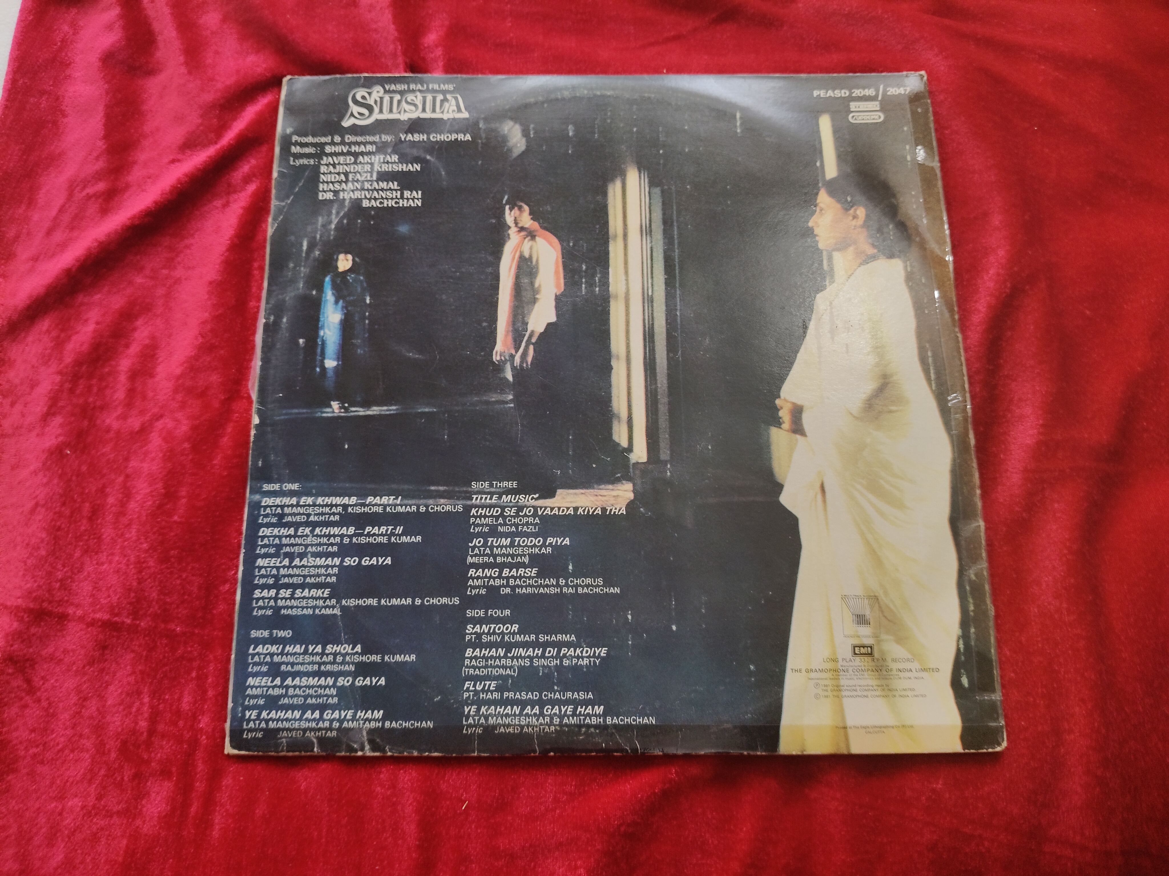Silsila  LP Shiv Hari 1981  Rare LP Record Orig Bollywood Vinyl India  — photo 2 of 2