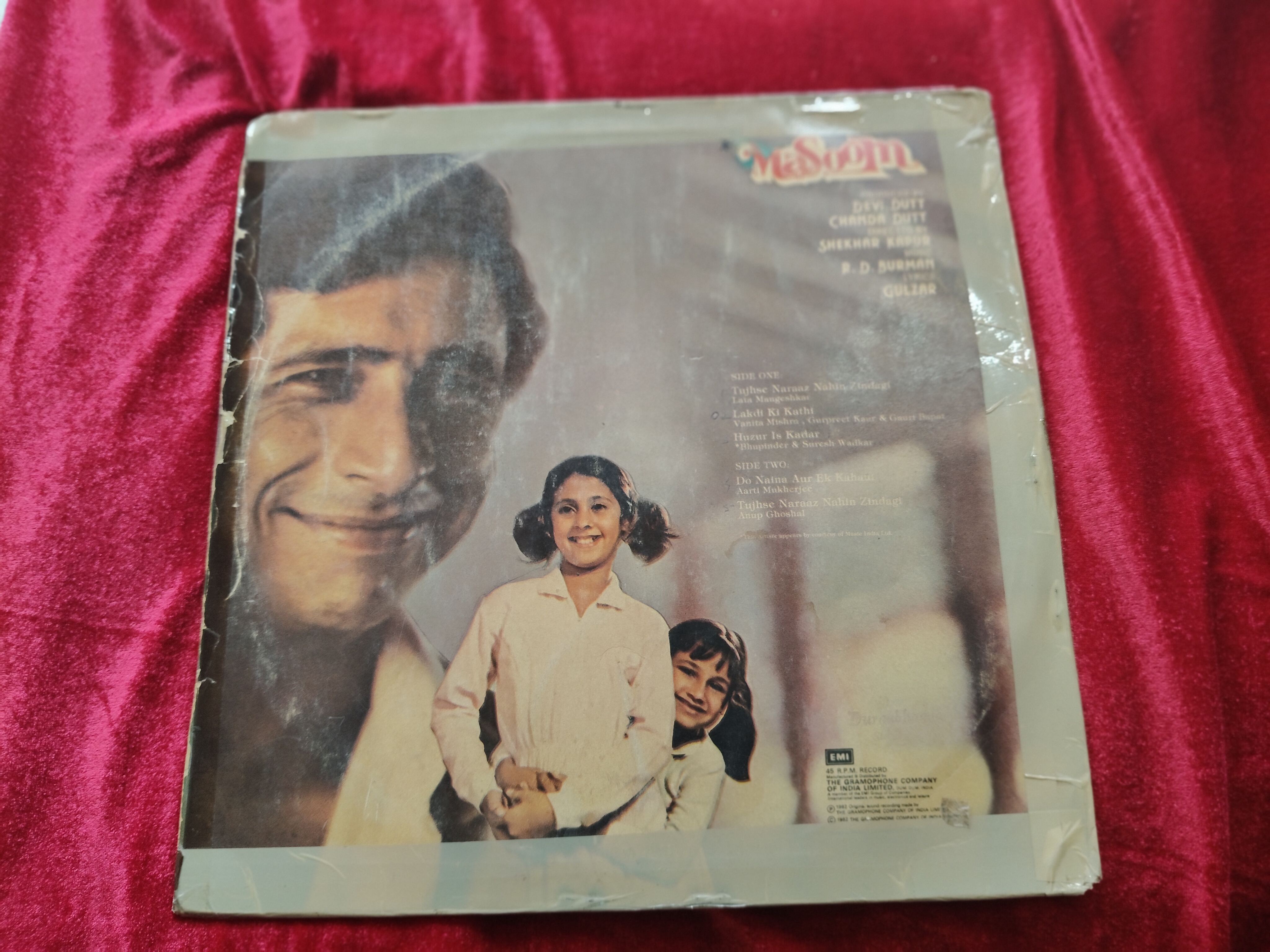Masoom Hindi Movie Vinyl Record — photo 2 of 2