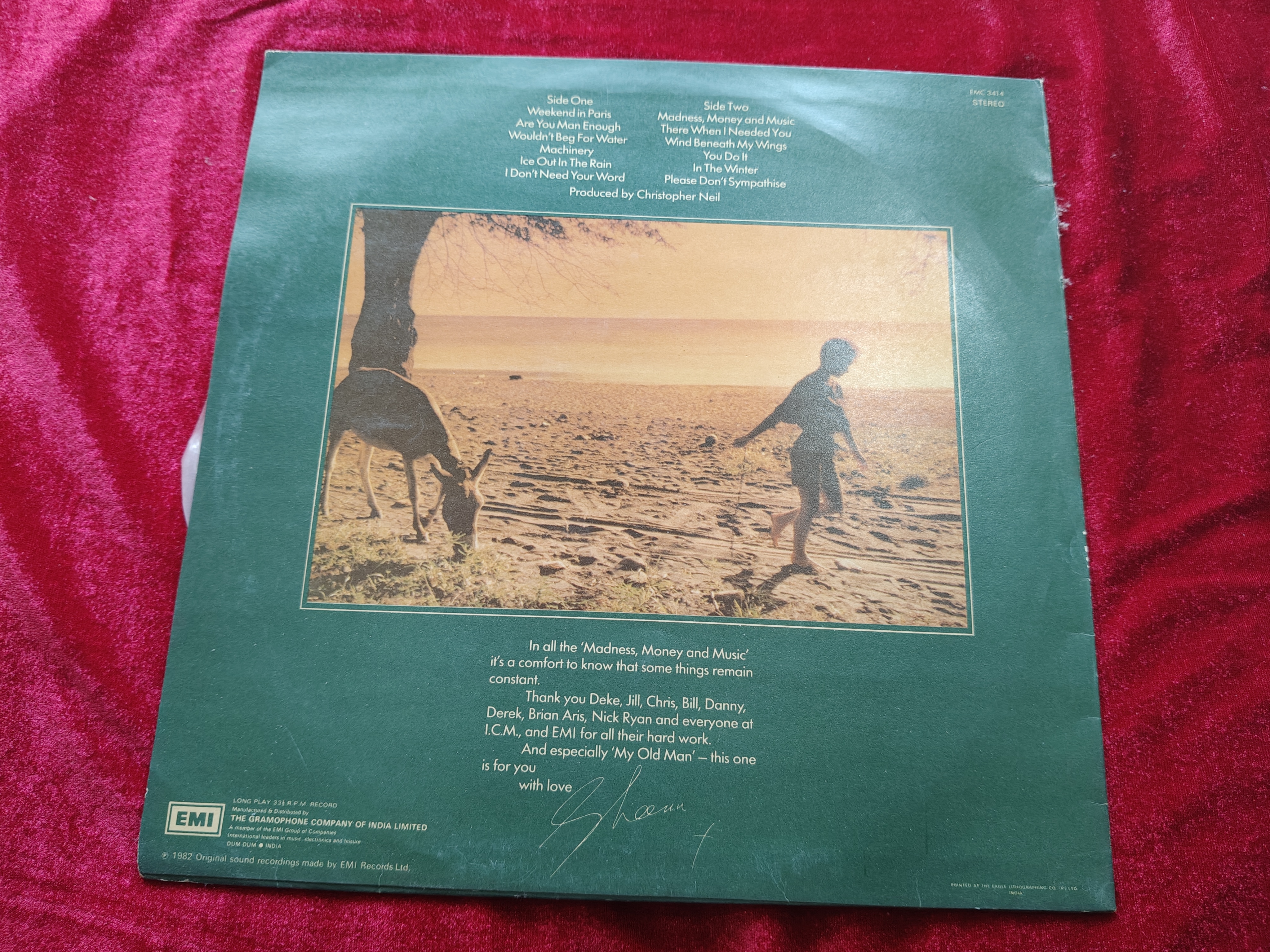 Sheena Easton - Madness, Money and Music LP Record  — photo 2 of 2