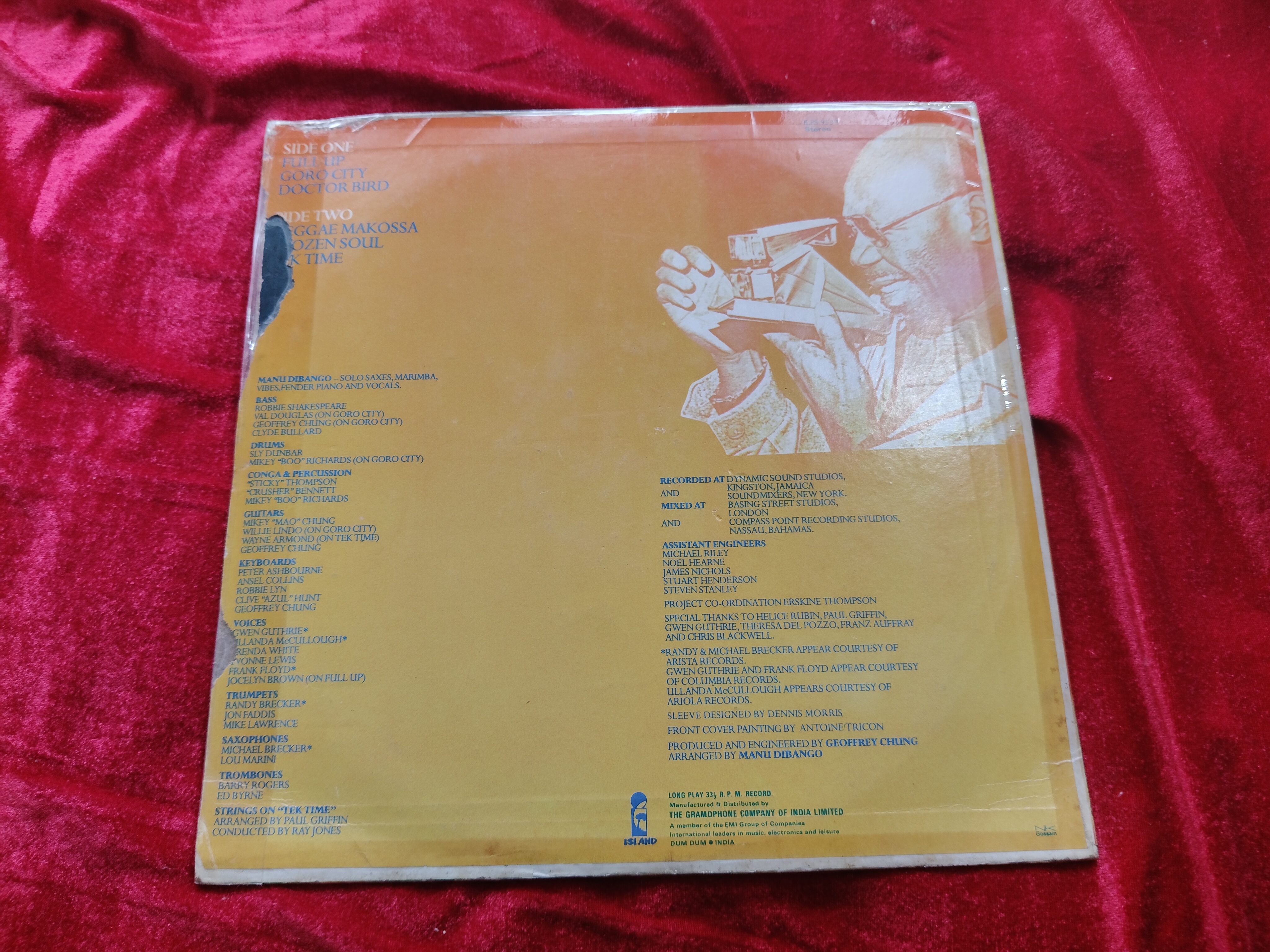 Manu Dibango ‎ – English Song Vinyl LP Record — photo 2 of 2
