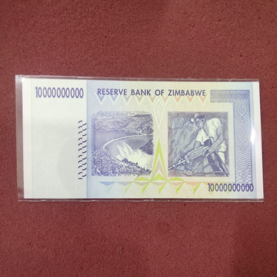 10 Billion Dollars Zimbabwe High Denomination Rare Note — photo 2 of 2