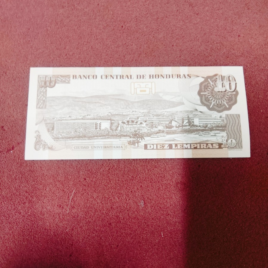 Honduras 10 Lempiras Very Fine Banknote — photo 2 of 2