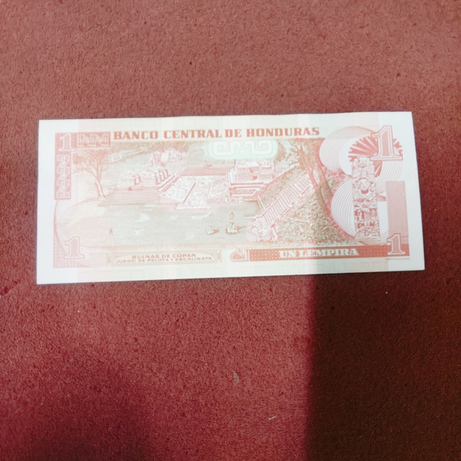 Honduras – 1 lempira unc currency note — photo 2 of 2