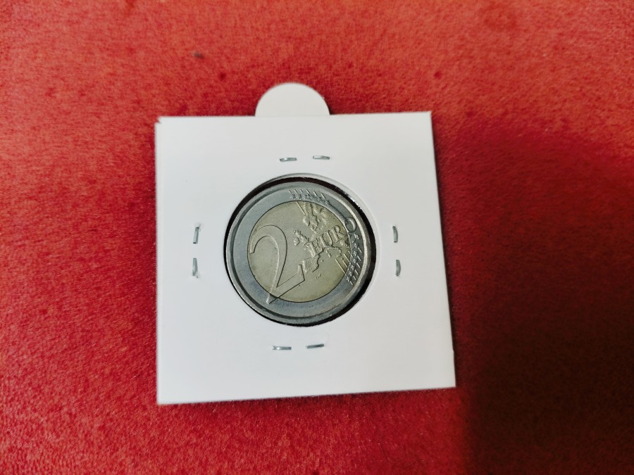 2014 Italian 2 Euro commemorative coin celebrating the 200th anniversary of the founding of the Carabinieri. — photo 2 of 2