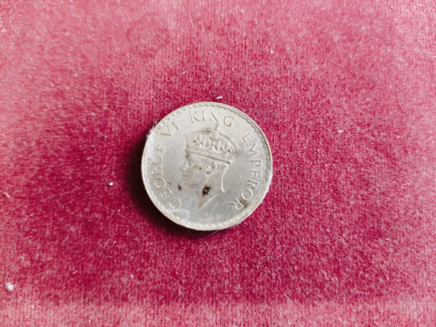 Silver British India King And Emperor George Vi Denomination 1₹ Year 1940 Excellent Condition — photo 2 of 2