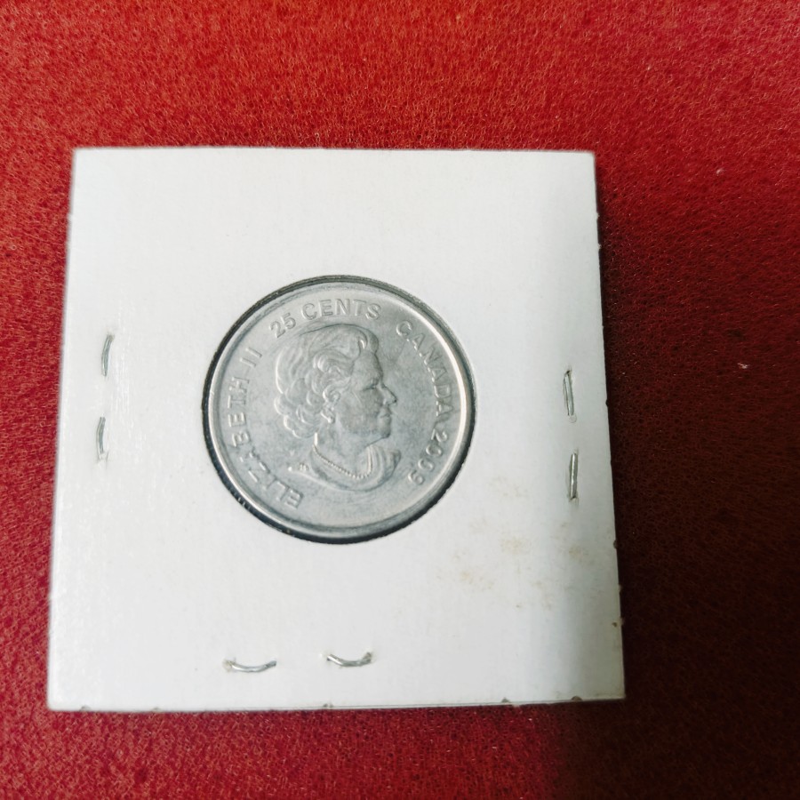 2009 Canadian 25-Cent Golden Moments: Women's Ice Hockey Coloured Quarter Coin — photo 2 of 2