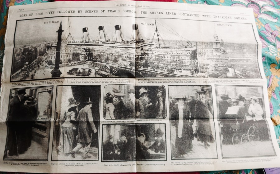 The Daily Mirror from April 17, 1912,  Titanic Ship news about victims/survivors. — photo 2 of 2