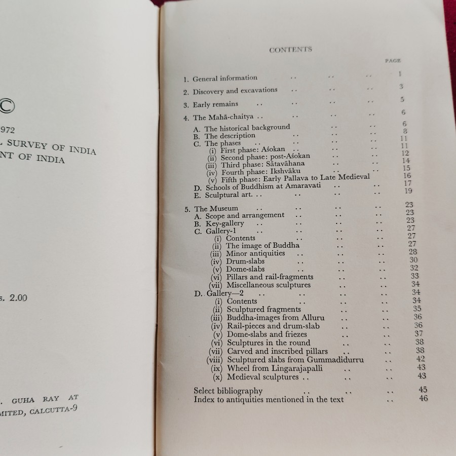 guidebook published by the Archaeological Survey of India focusing on the Amaravati Stupa and its sculptures — photo 2 of 2